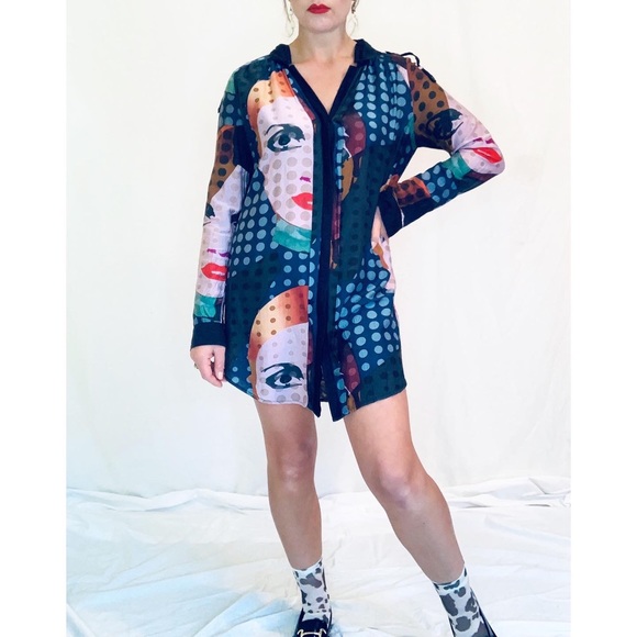 Desigual Op Art Blouse - Picture 3 of 4